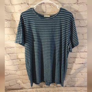 Marine Layer Short Sleeve Nautical Striped Shirt L/XL